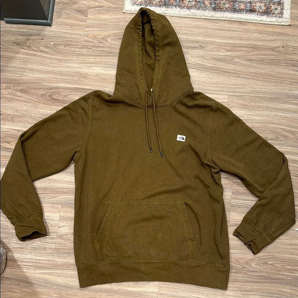 The North Face Green Hooded Sweatshirt